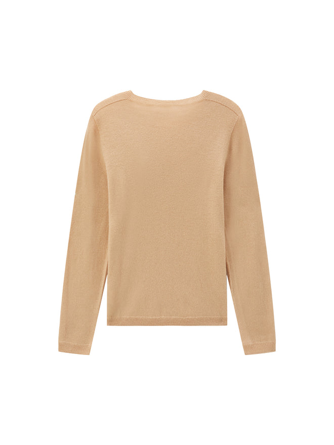 Pull en laine ours cappuccino 