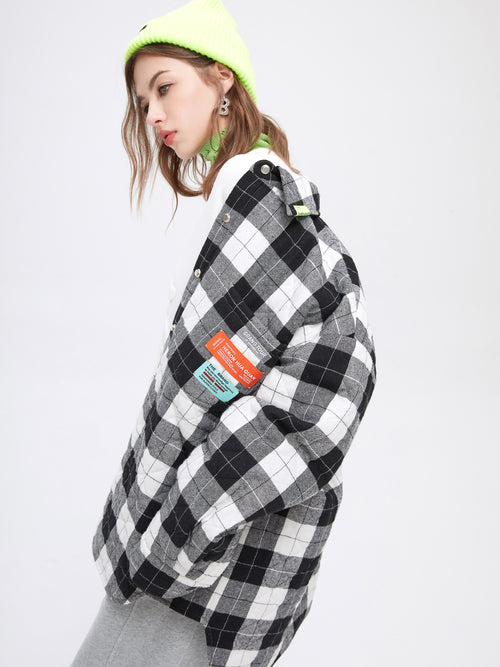 Buffalo Check Quilted Shacket - Urlazh New York