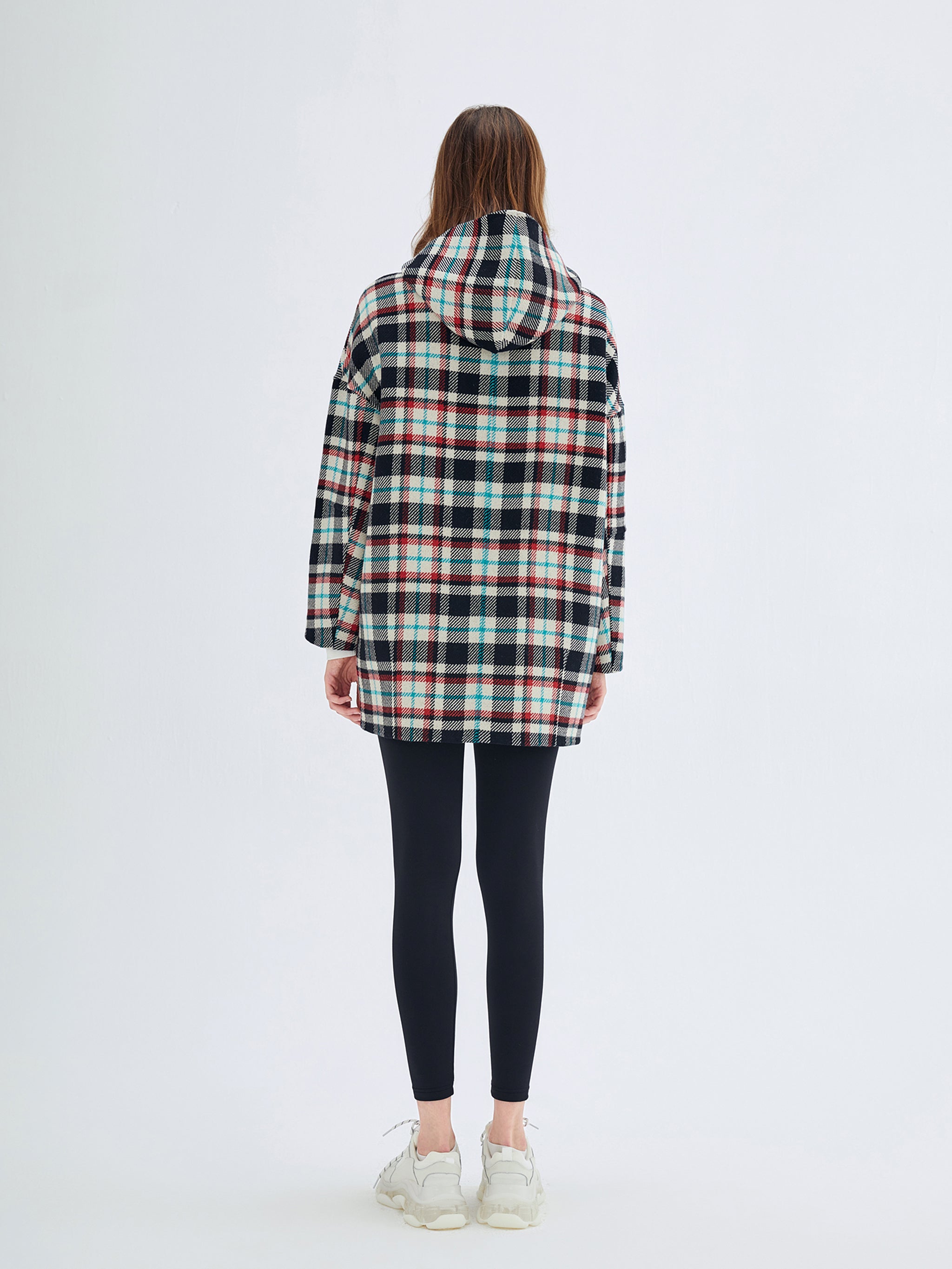 Urlazh New York Plaid Double-Face Hooded Coat