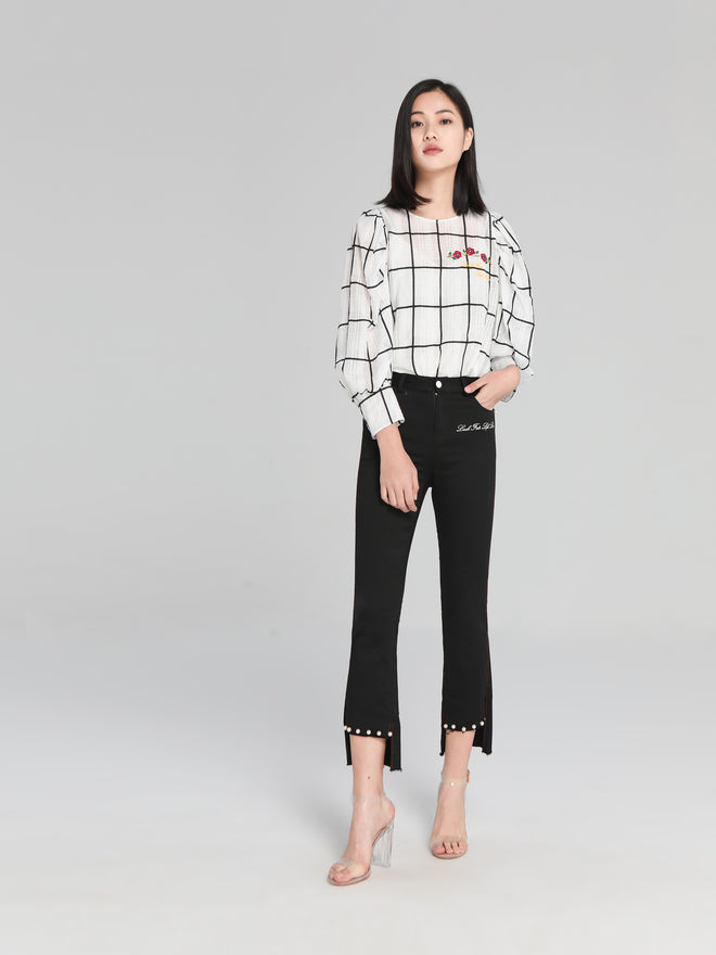 Uneven Hem Jeans - Urlazh New York