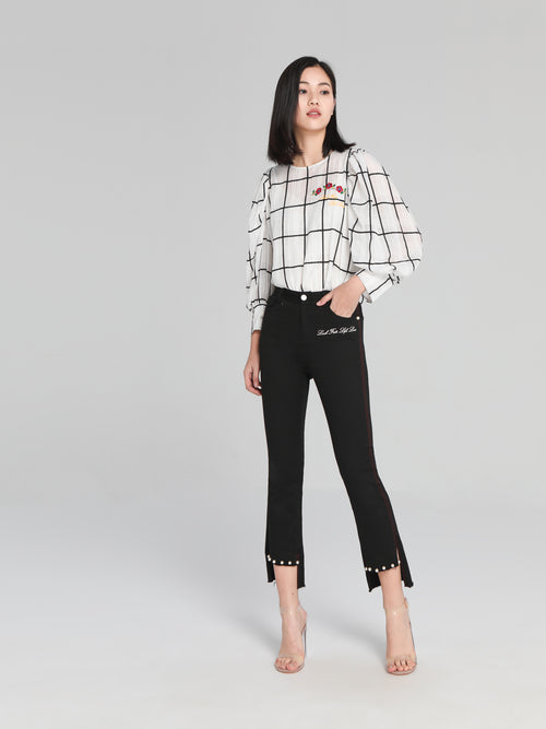 Uneven Hem Jeans - Urlazh New York