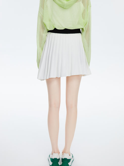 'Lani' Asymmetrical Pleated Tennis Skirt