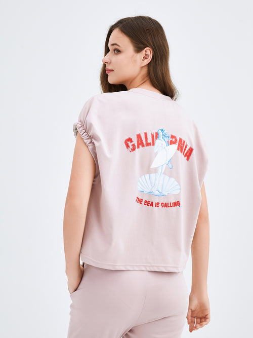 Pink Venus Printed T-shirt - Urlazh New York