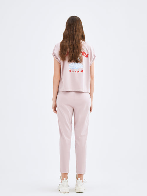 Pink Tapered Sweatpants - Urlazh New York