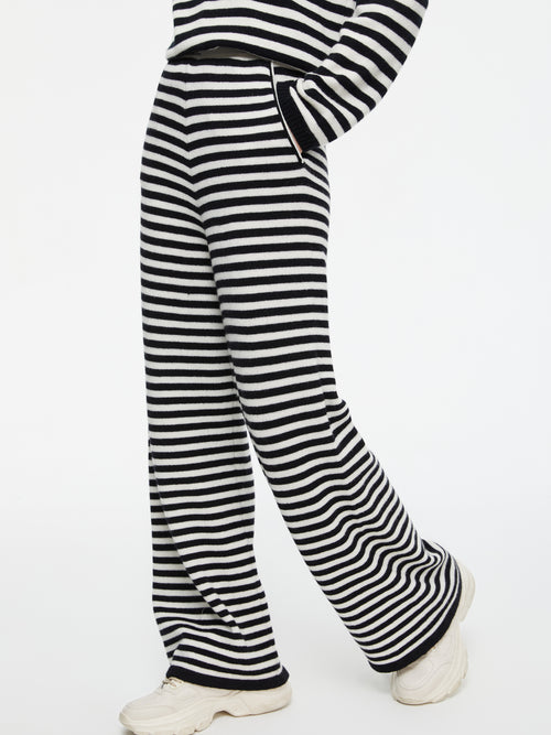 Zebra Cashmere Knit Pants
