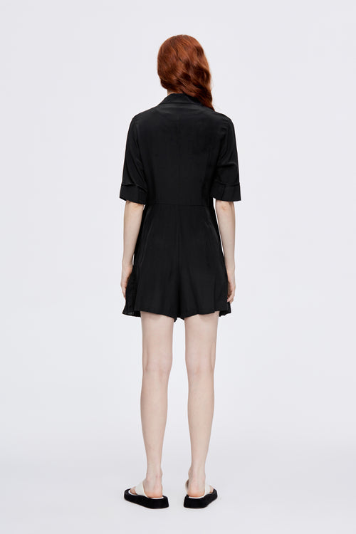 ROMA Double-Breasted Wrap Dress - Urlazh New York
