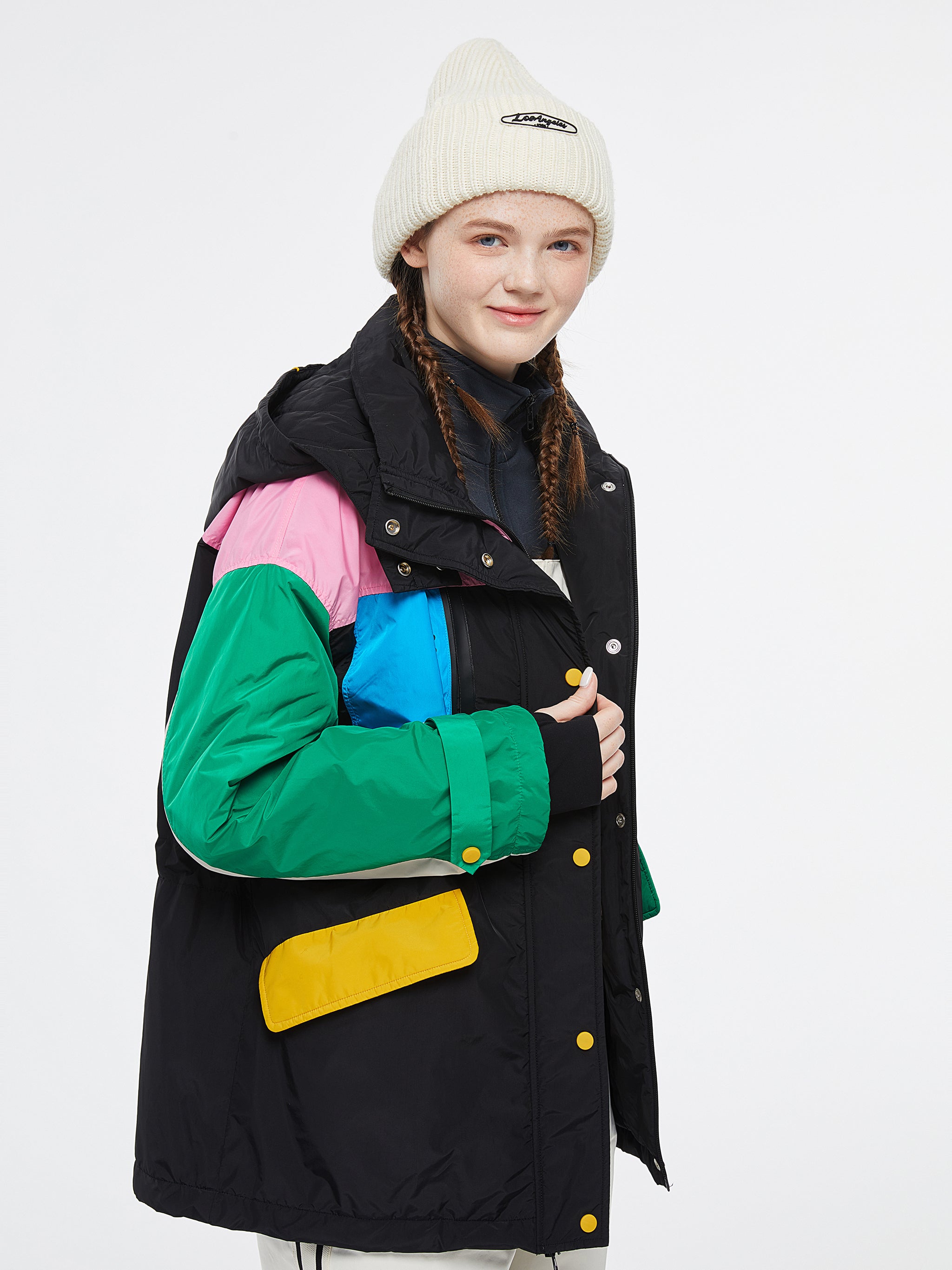 Pastel Patch Colorblock Ski Jacket Urlazh New York