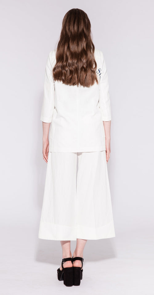 White Wide Leg Pants - Urlazh New York
