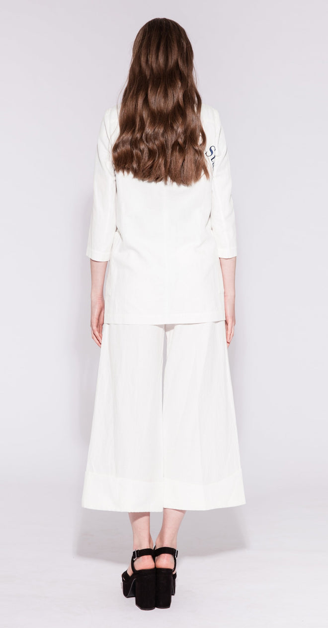 White Wide Leg Pants - Urlazh New York