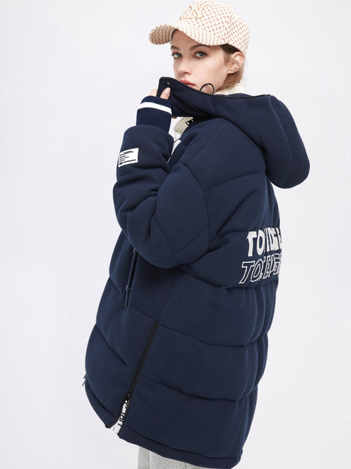 Navy 'Toe-edge' Quilted Jacket - Urlazh New York