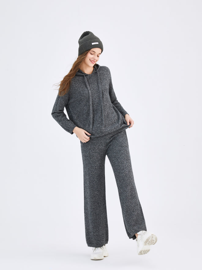 Charcoal Cashmere Sweatpants - Urlazh New York