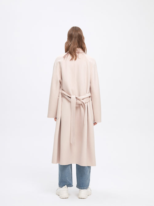 Blush Cashmere Robe Coat - Urlazh New York