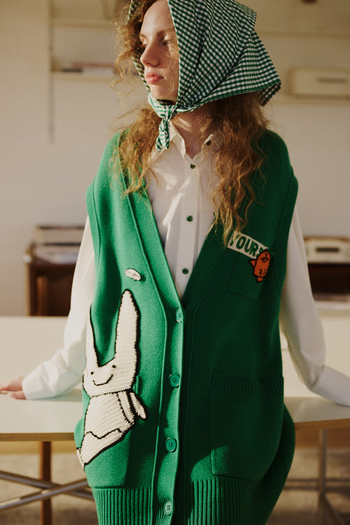 Aesthetic Oversize Knitted Vest Oversized Knit Sweater Vest