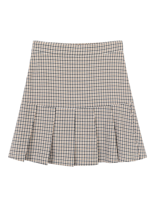 Pleated Plaid Skirt - Urlazh New York