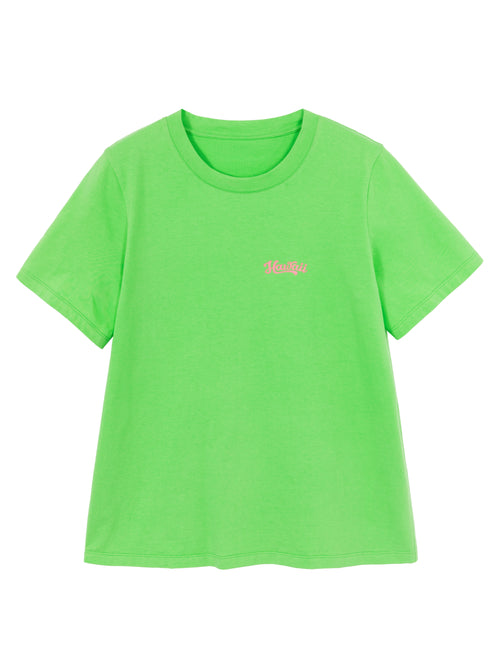 Lime Hawaii Print T-shirt - Urlazh New York