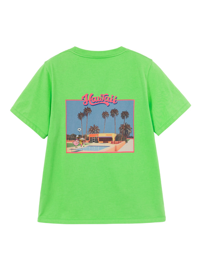 Lime Hawaii Print T-shirt - Urlazh New York