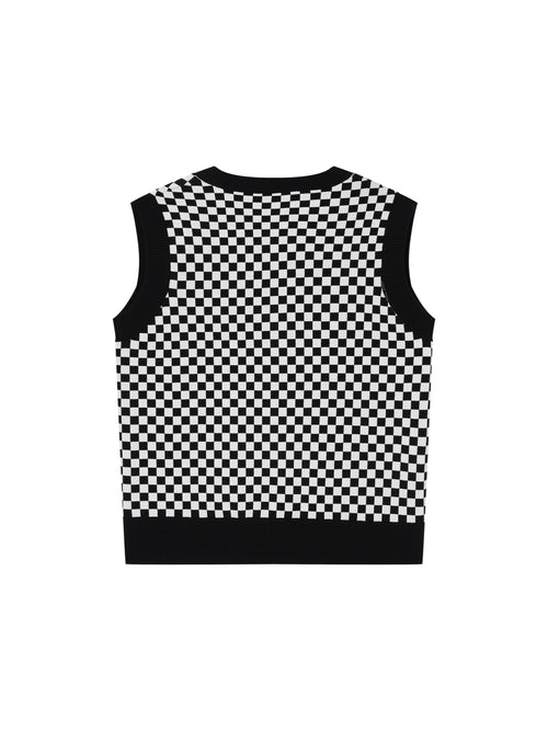 Multi-Phone Checkered Vest - Urlazh New York