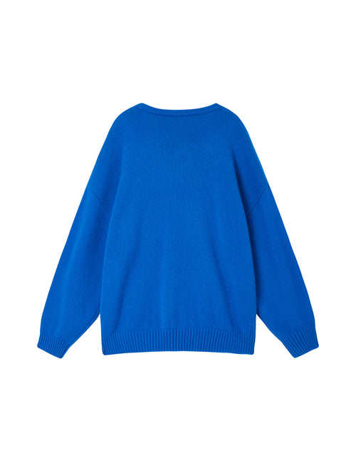 Cloudy Day' Wool Crewneck Knit