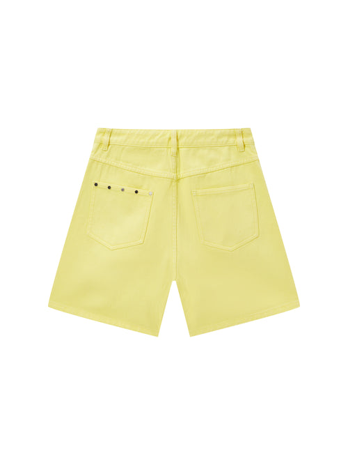 'Lemon Drop' Bermuda Denim Shorts - Urlazh New York