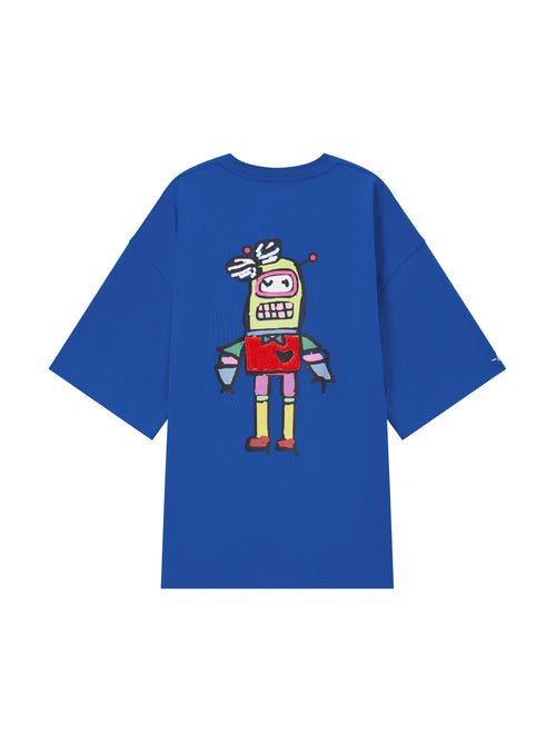 Ocean Blue 'Mr. Robot' Tee - Urlazh New York