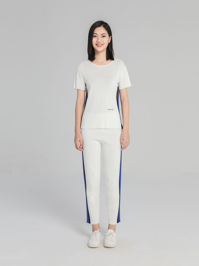 White Knitted T-Shirt - Urlazh New York
