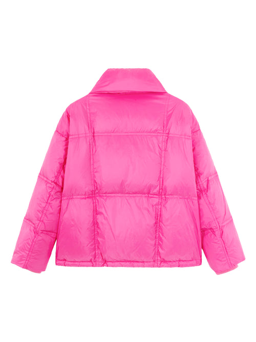 Highlighter Pink Mini Ski-Jacket - Urlazh New York