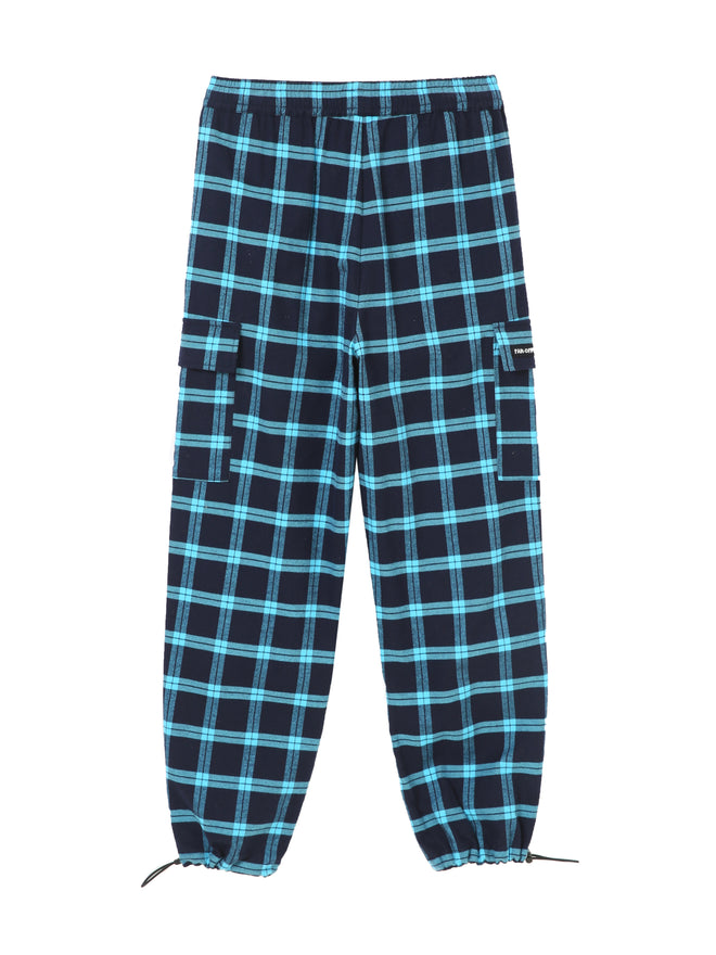 Navy Checkered Tapered Pants - Urlazh New York