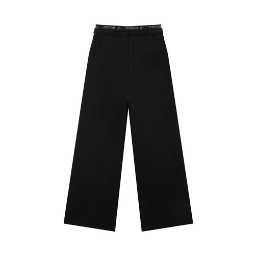 'R' Cut-out Black Sweatpants - Urlazh New York