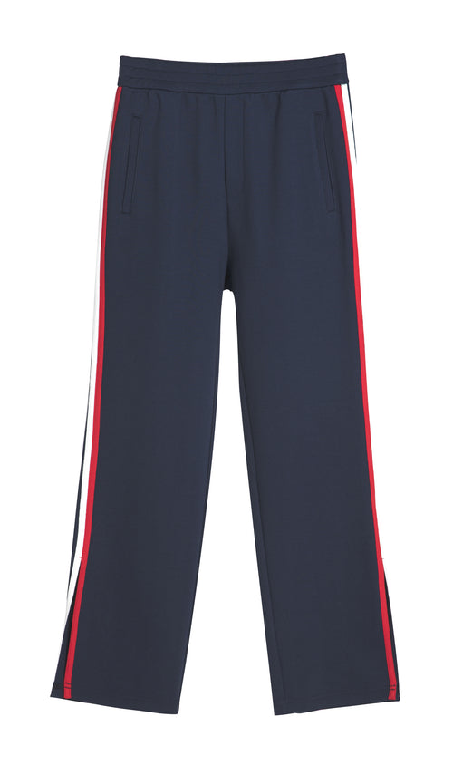 Navy Striped Track Lounge Pants - Urlazh New York