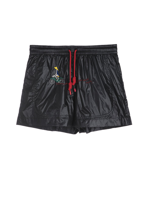 Black Sport Lounge Shorts - Urlazh New York