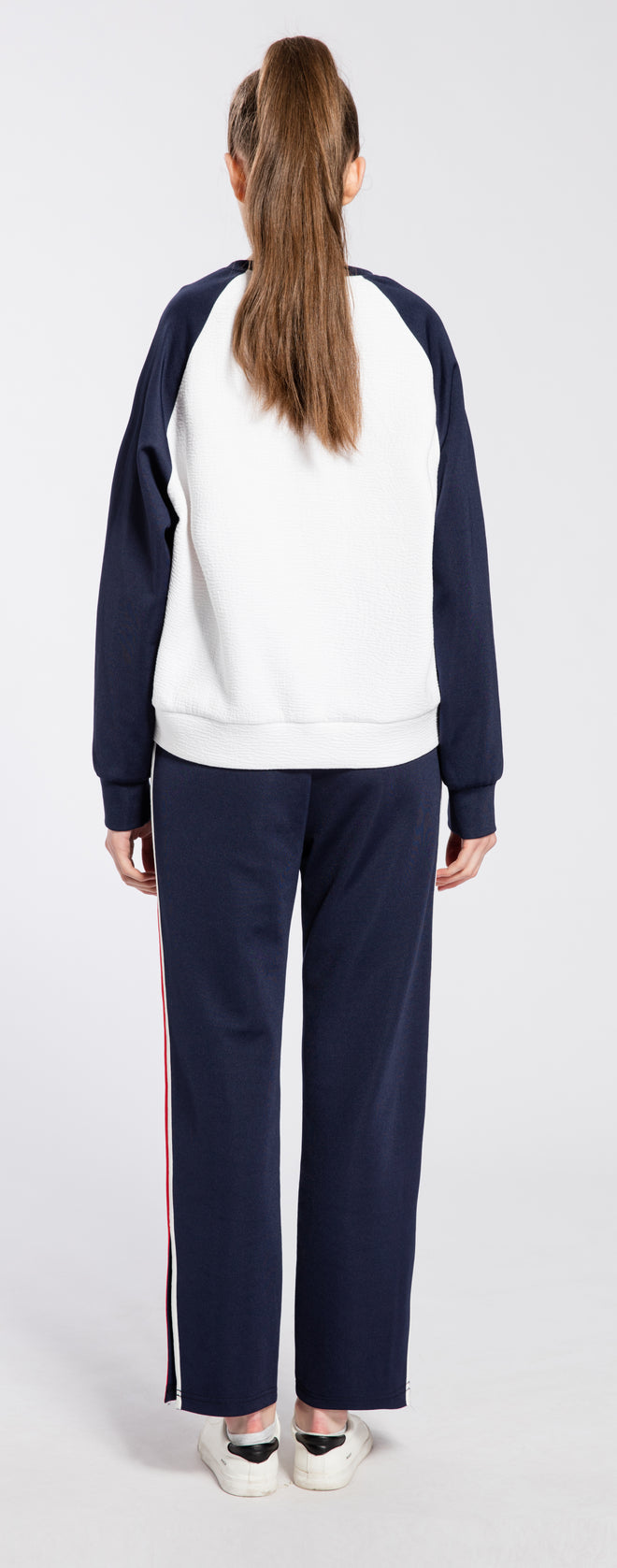 Navy Striped Track Lounge Pants - Urlazh New York