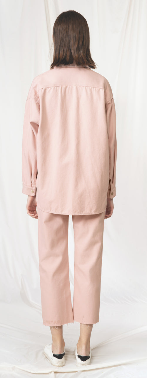 Pink Denim Capri Jeans - Urlazh New York