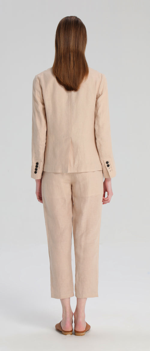 Nude Ramie Trousers - Urlazh New York