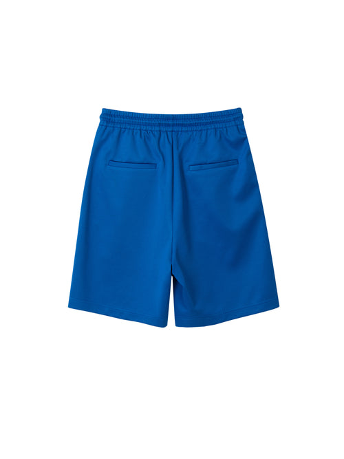 Blue Casual Drawstring Shorts