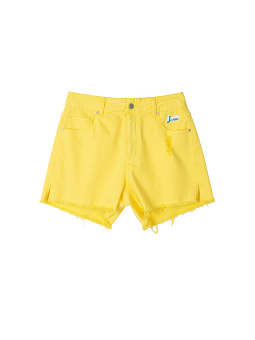 Sunshine Rubber Label Denim Shorts