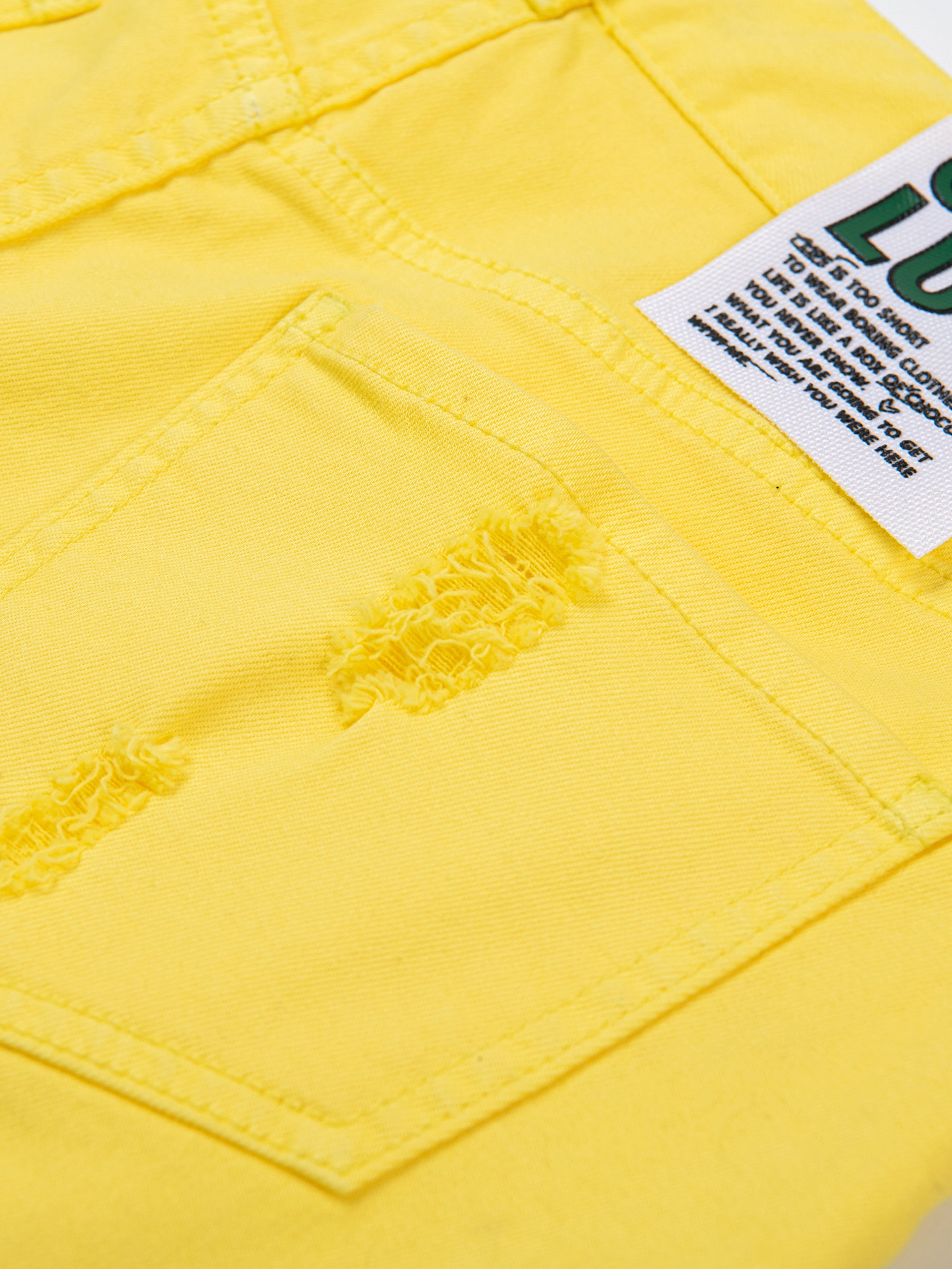 Sunshine Rubber Label Denim Shorts – Urlazh New York