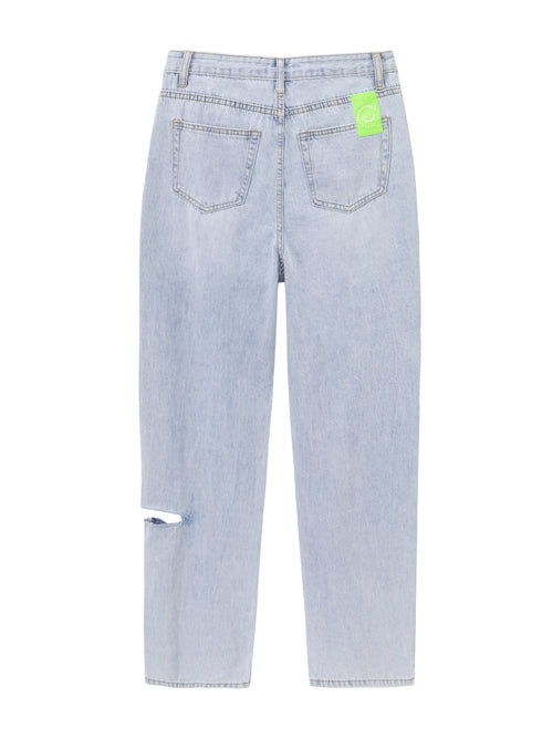 Embroidered Baggy Jeans - Urlazh New York