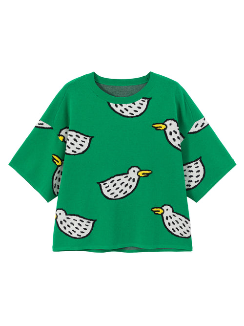 Green Duck Printed Pullover - Urlazh New York