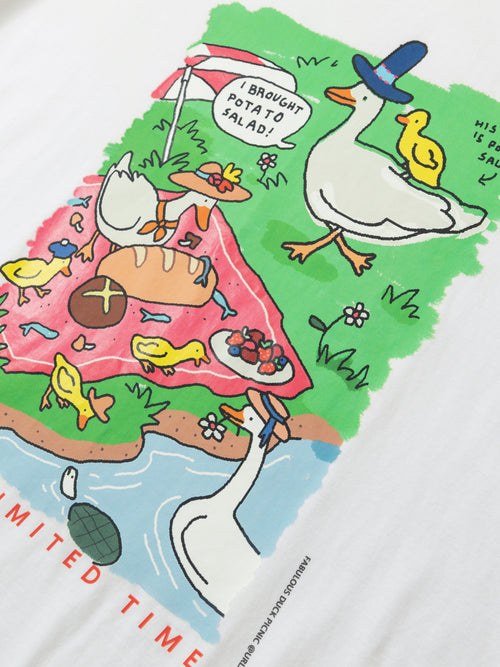 Duck Printed Oversized T-shirt - Urlazh New York