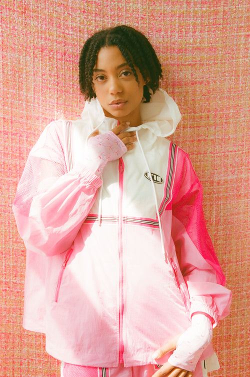 Hot Pink Mesh Sport Jacket - Urlazh New York