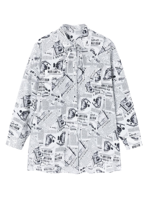Astronaut Silk Shirt - Urlazh New York