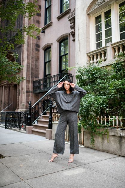 Charcoal Cashmere Sweatpants - Urlazh New York