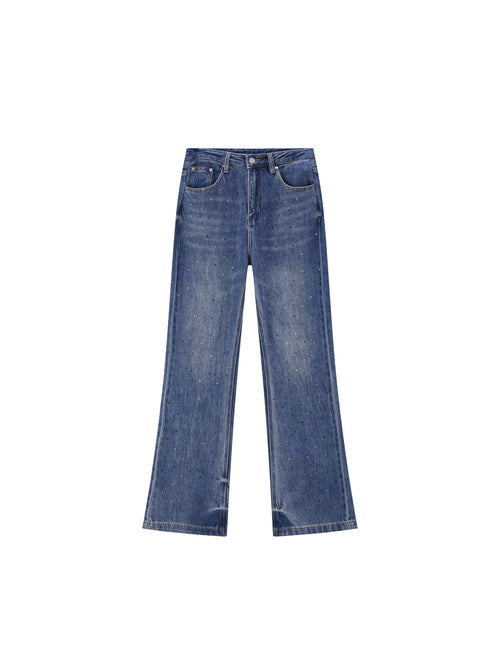High-Rise Loose 'Sparkle' Jeans - Urlazh New York