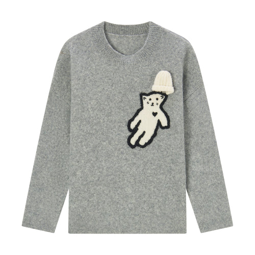 'Polar Kitty' Wool Knit