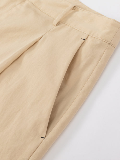 Beige Suit Shorts - Urlazh New York