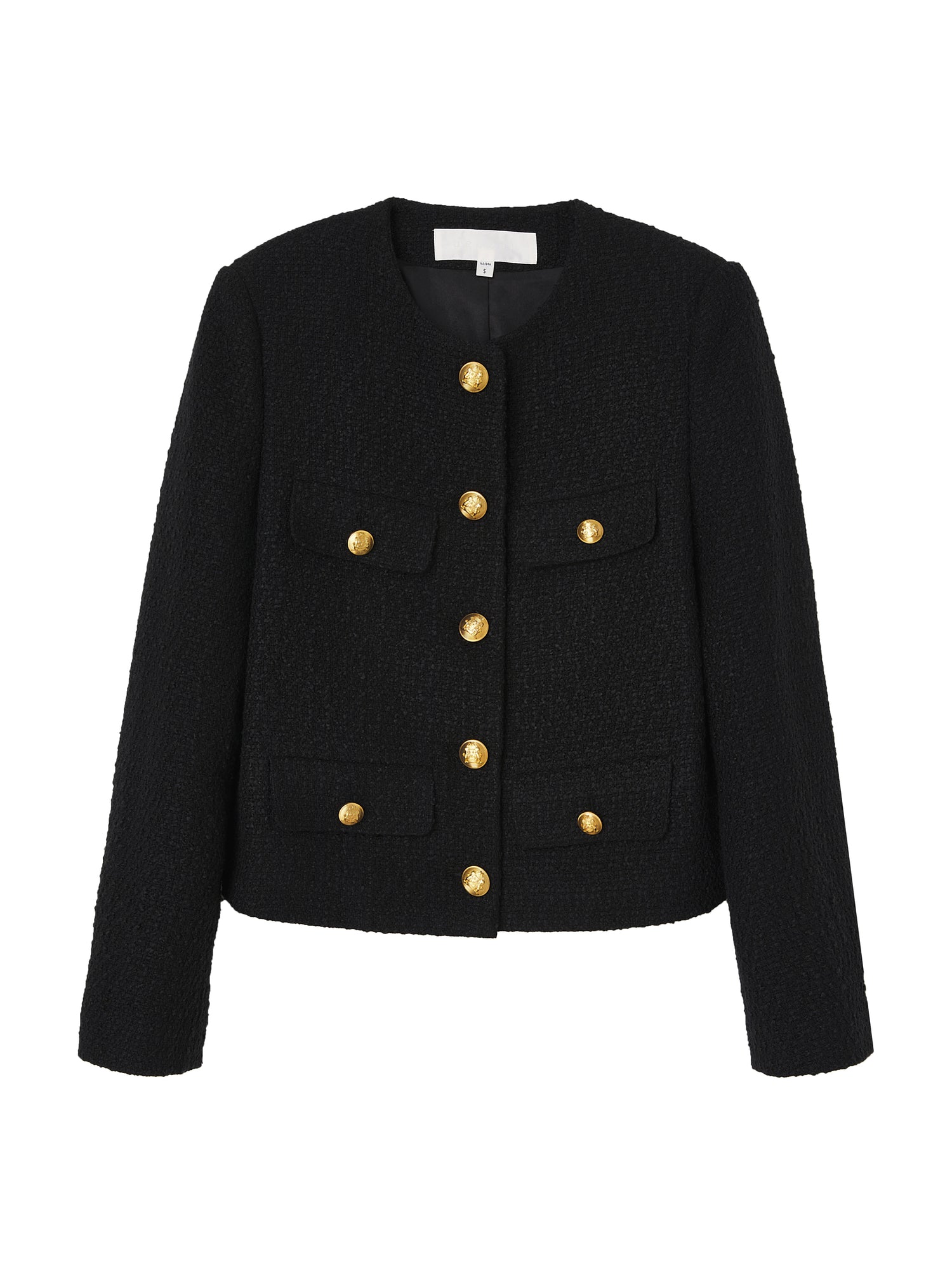 Cropped Collarless Tweed Jacket | Urlazh – Urlazh New York