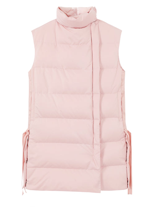 Baby Pink Oversized Down Vest - Urlazh New York