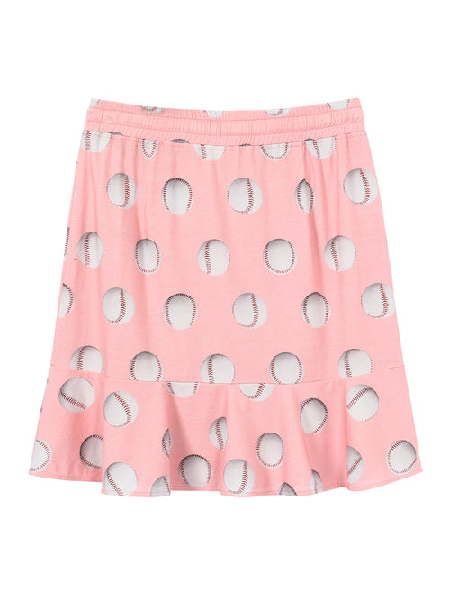 Pink Baseball Modal Skirt - Urlazh New York