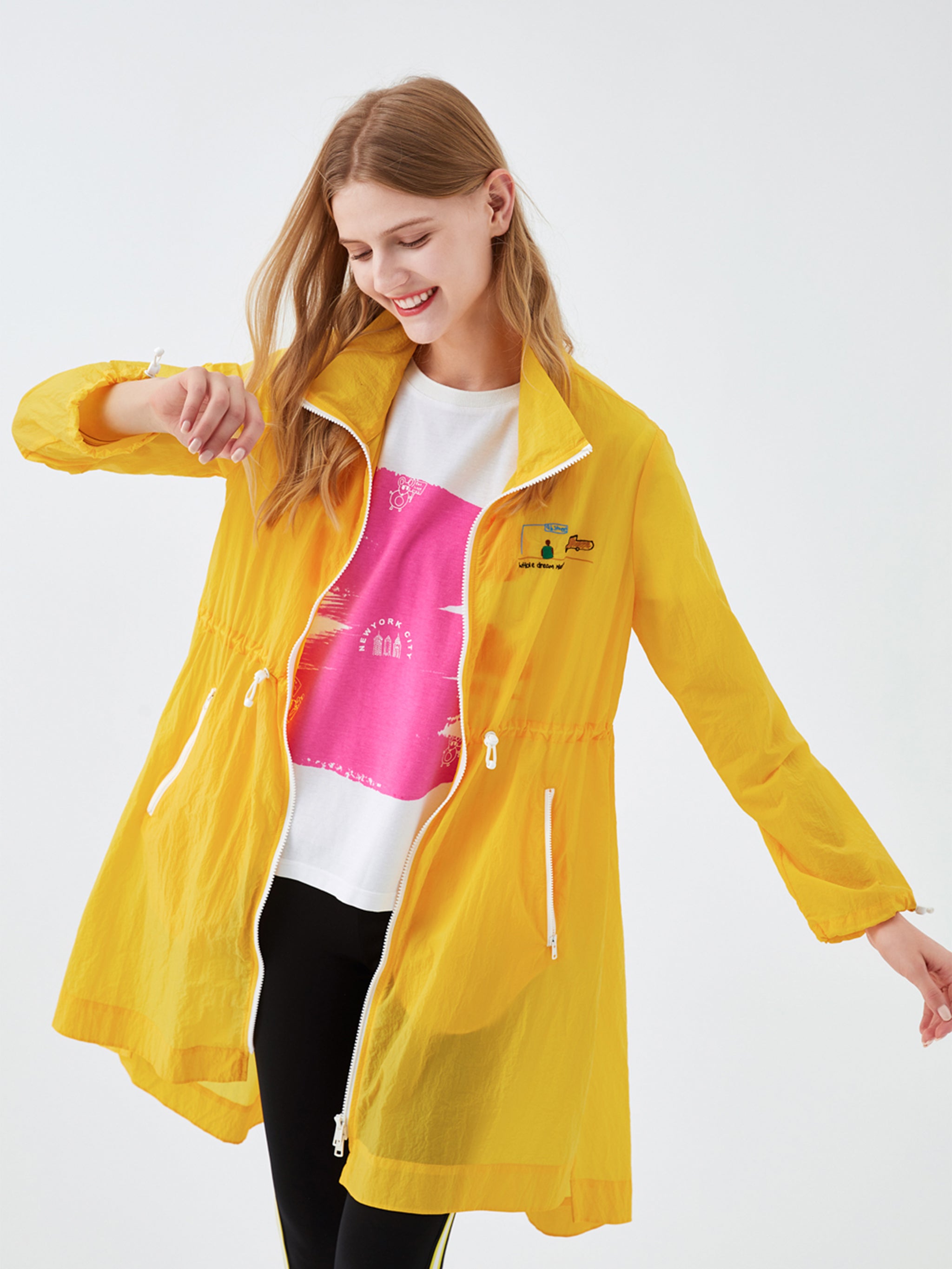 Sheer windbreaker sale jacket