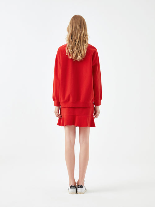 Red Layered Mini Skirt - Urlazh New York